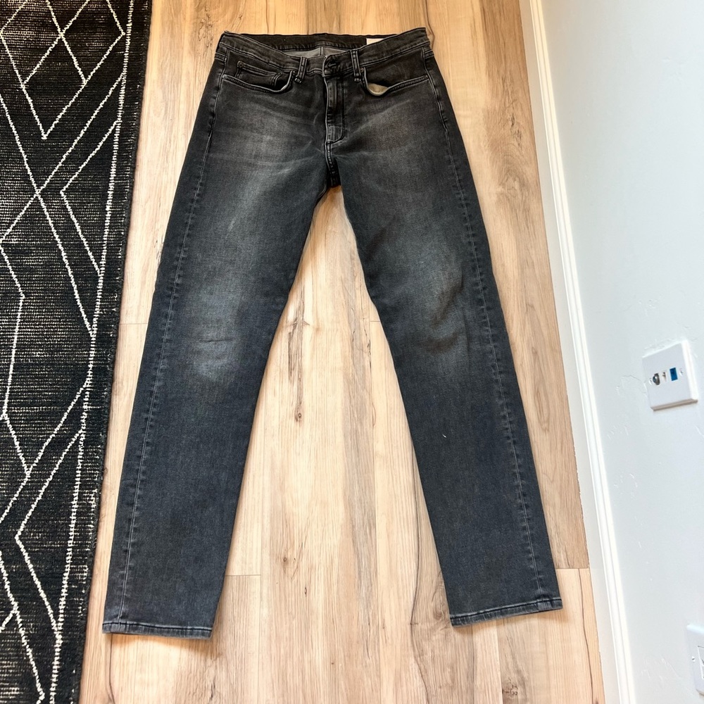 Men’s grey rag and bone jean (fit 2, slim). 33w 32L. Used